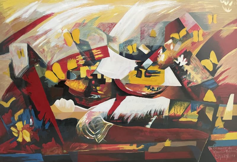 El sueño de Mauricio Babilonia, pintura de Chalo Rojas