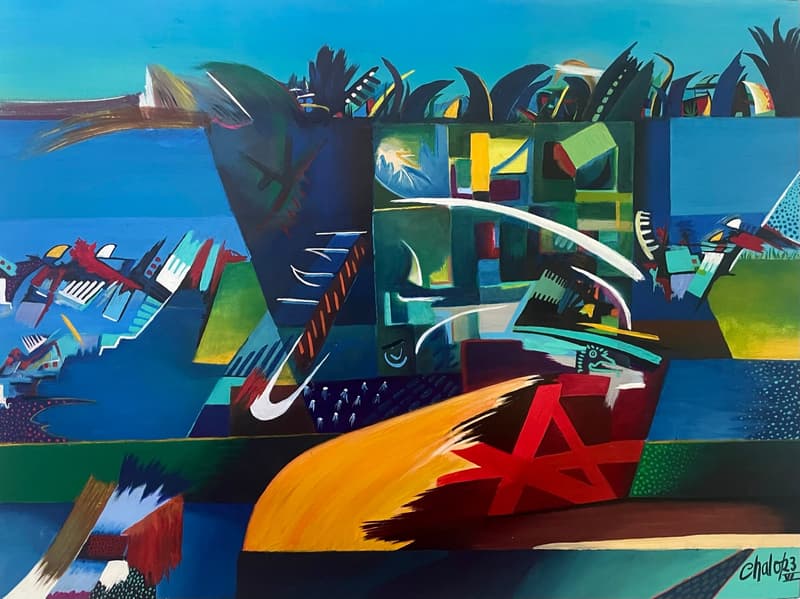 Los Mares del Sur, pintura de Chalo Rojas