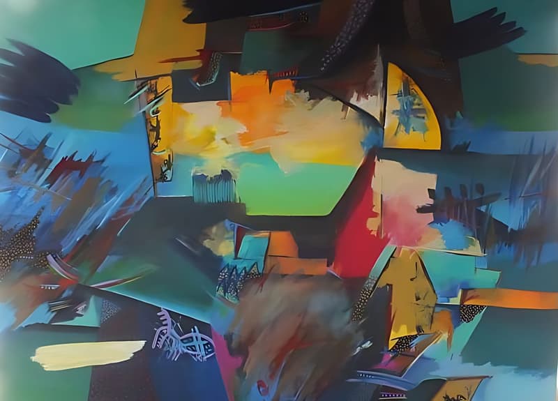 Fragmentos del Horizonte, pintura de Chalo Rojas