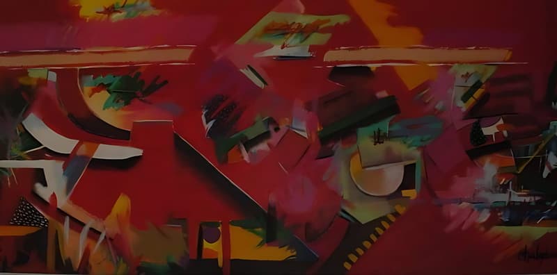 Caos Estructurado, pintura de Chalo Rojas
