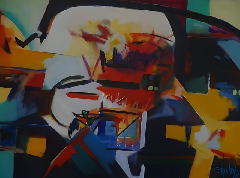 Facciones Deshechas, pintura de Chalo Rojas