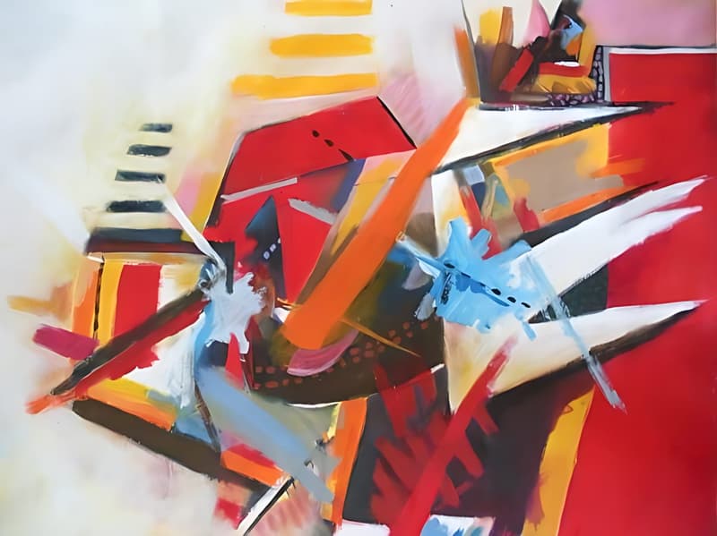 Colisión Cromática, pintura de Chalo Rojas