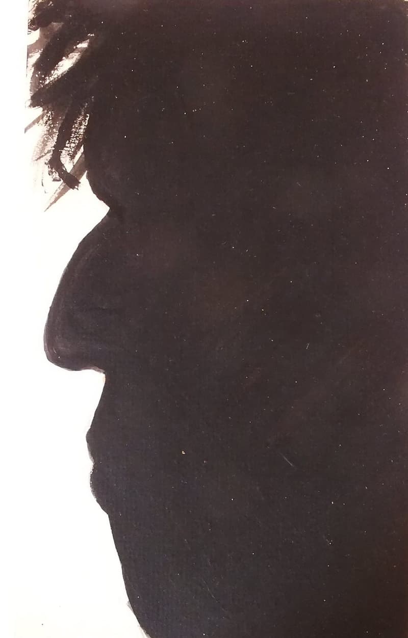 La sombra del rostro, dibujo de Chalo Rojas
