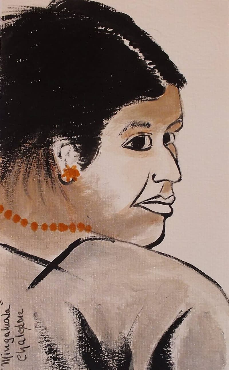 Mirada de regreso, dibujo de Chalo Rojas