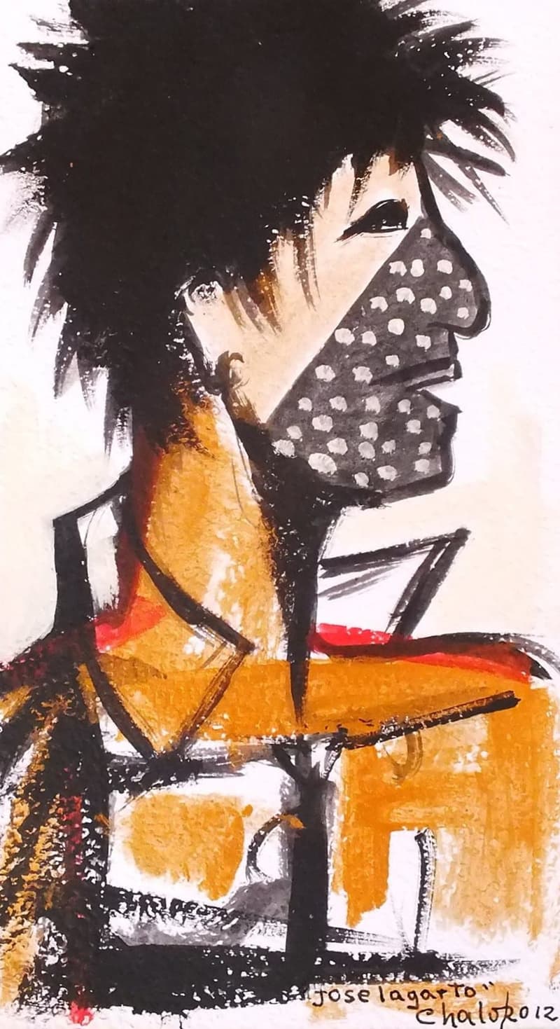 Perfil de cobre, dibujo de Chalo Rojas