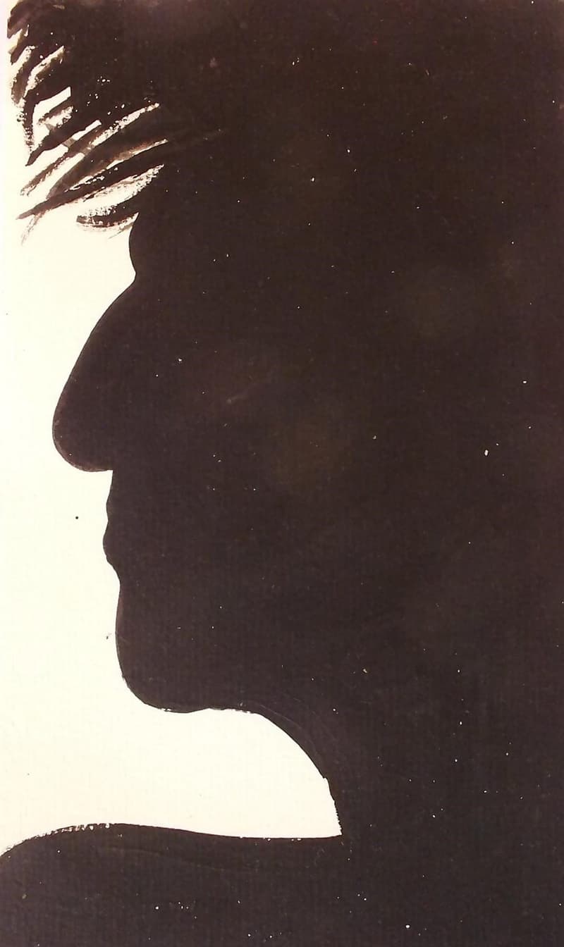 Silueta sin ojos, dibujo de Chalo Rojas