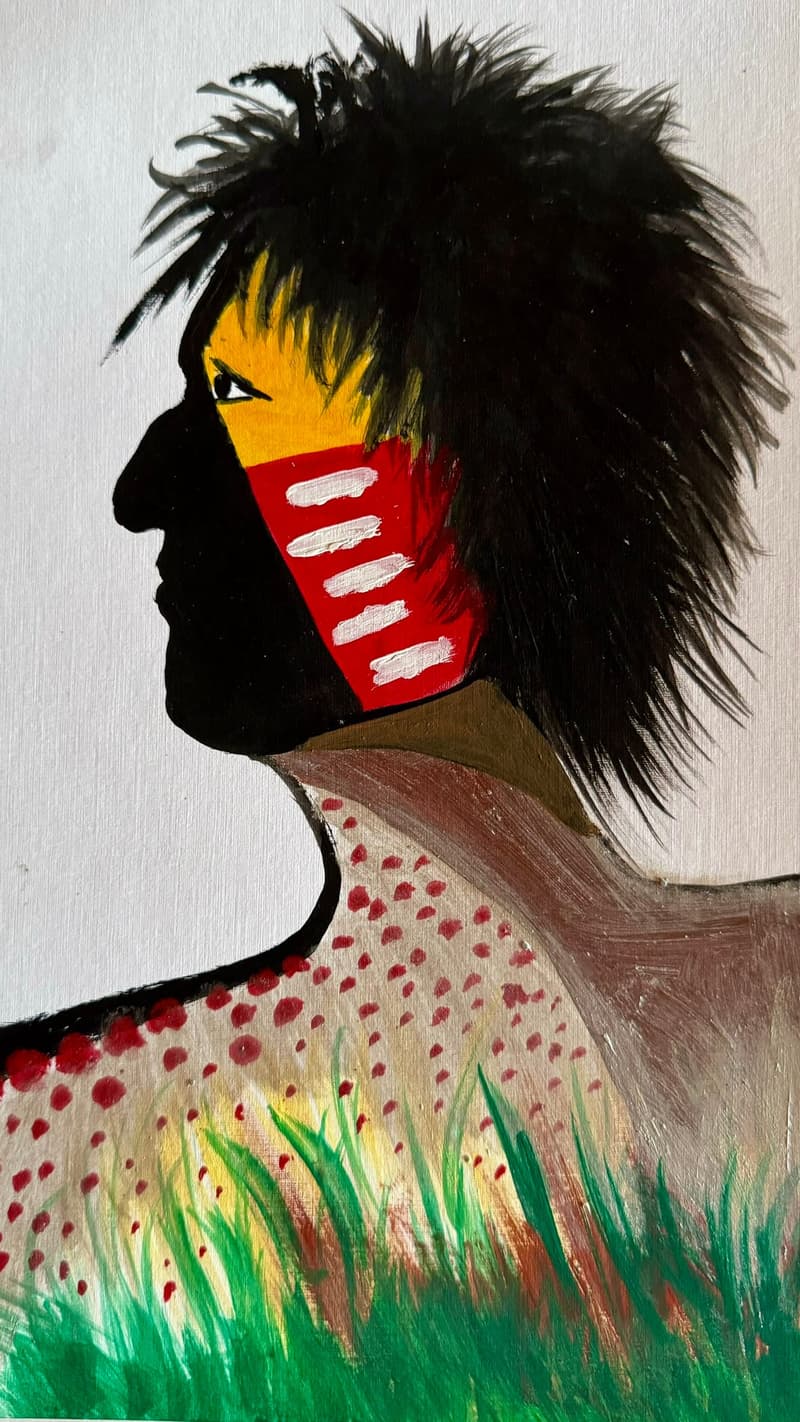 La franja y la hierba, dibujo de Chalo Rojas